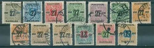 DÄNEMARK 1918 Nr 84-96 gestempelt (233971)