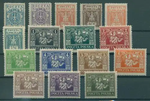 POLEN 1922 Nr 1-16 gestempelt (232936)