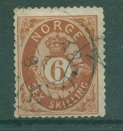 NORWEGEN 1872 Nr 20 gestempelt (233012)