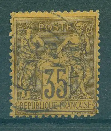 FRANKREICH 1877 Nr 75 gestempelt (233079)