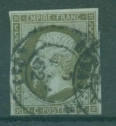 FRANKREICH 1853 Nr 10 gestempelt (233103)