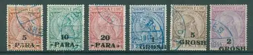 ALBANIEN 1914 Nr 41-46 gestempelt (233605)