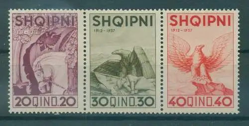 ALBANIEN 1937 Nr 261-263 postfrisch (233739)