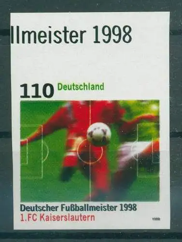 BUND 1998 Nr 2010 DDU postfrisch (231955)