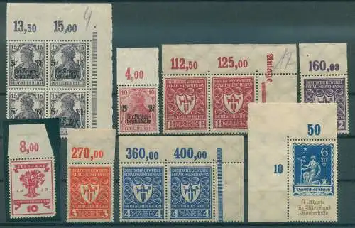 Deutsches Reich 1920 ex Nr 105-233 postfrisch (922010)