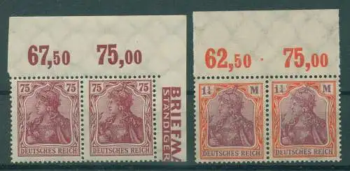 DEUTSCHES REICH 1922 Nr 197-198 ungebraucht (922019)