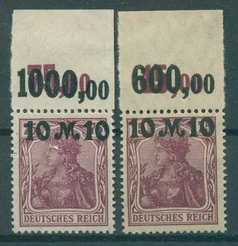 DEUTSCHES REICH 1921 Nr 157I+II postfrisch (922025)