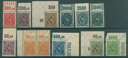 DEUTSCHES REICH 1922 ex Nr 206-232 postfrisch (922032)