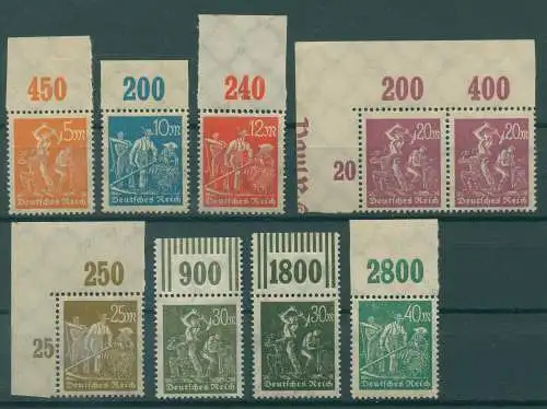 DEUTSCHES REICH 1922 Nr 238-244 postfrisch (922034)