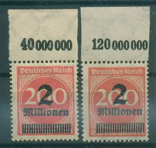 DEUTSCHES REICH 1923 Nr 309Aa+b postfrisch (922052)