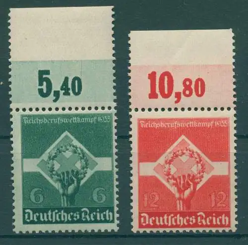 DEUTSCHES REICH 1935 Nr 571-572 postfrisch (922102)