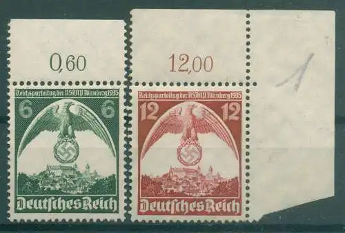 DEUTSCHES REICH 1935 Nr 586-587 postfrisch (922107)