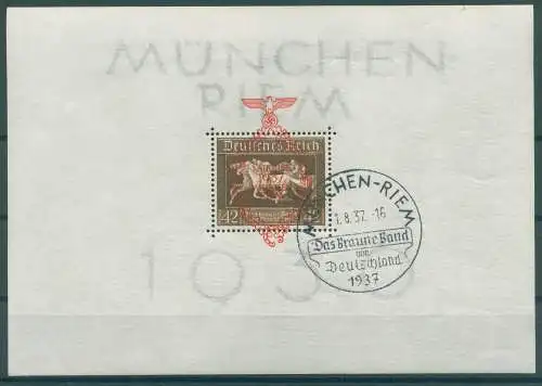 DEUTSCHES REICH 1937 Bl.10 gestempelt (922167)