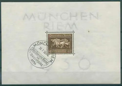 DEUTSCHES REICH 1936 Bl.4 gestempelt (922180)