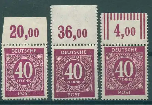 KONTROLLRAT 1946 Nr 929a postfrisch (922189)