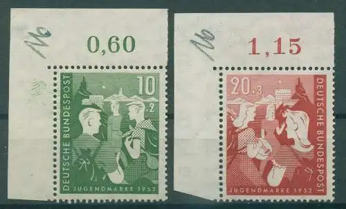 BUND 1952 Nr 153-154 postfrisch (922233)