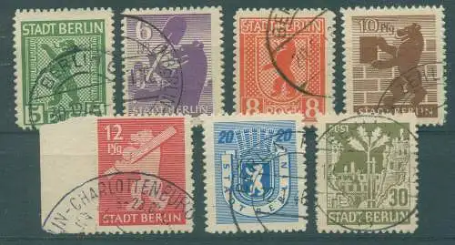 SBZ 1945 Nr 1-7B gestempelt (922326)
