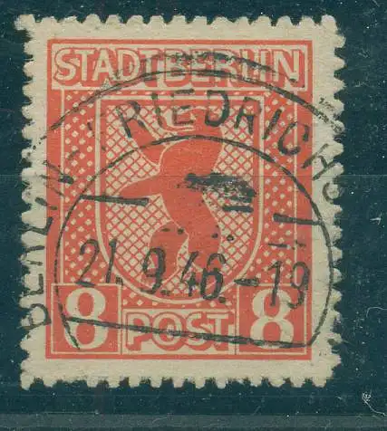 SBZ 1945 Nr 3B gestempelt (922329)