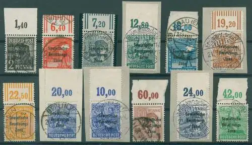 SBZ 1948 ex Nr 182-197 gestempelt (922387)
