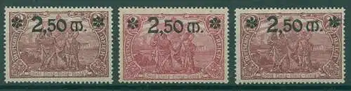 DEUTSCHES REICH 1920 Nr 118a-c postfrisch (923501)