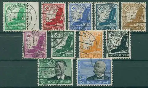 DEUTSCHES REICH 1933 Nr 529-539 gestempelt (923630)