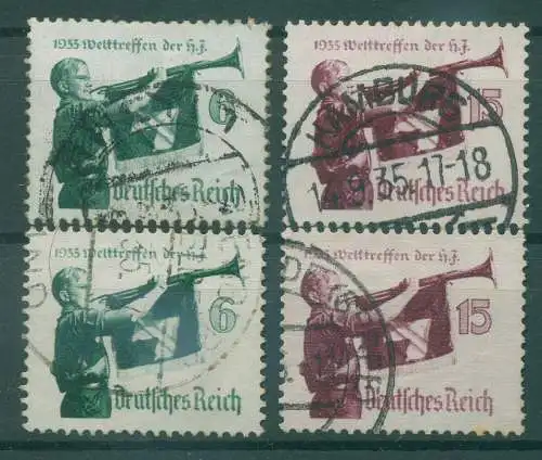 DEUTSCHES REICH 1935 Nr 584-585x+y gestempelt (923651)