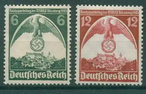 DEUTSCHES REICH 1935 Nr 586-587 postfrisch (923653)