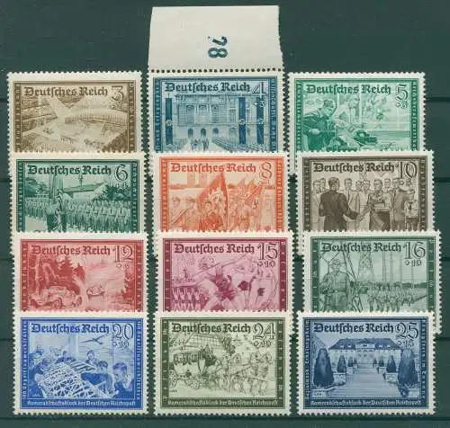 DEUTSCHES REICH 1939 Nr 702-713 postfrisch (923708)