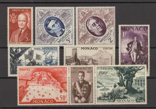 MONAKO 1956 Nr 527-535 postfrisch (924092)