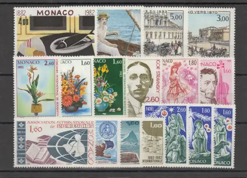 MONAKO Lot aus 1982 postfrisch (924109)