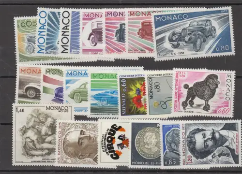 MONAKO Lot aus 1975 postfrisch (924103)