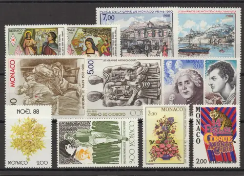MONAKO Lot aus 1988 postfrisch (924113)