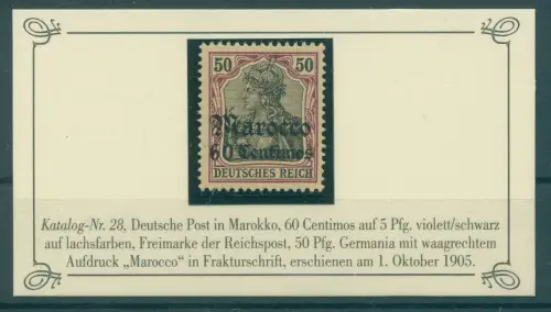 DP MAROKKO 1905 Nr 28 postfrisch (924549)