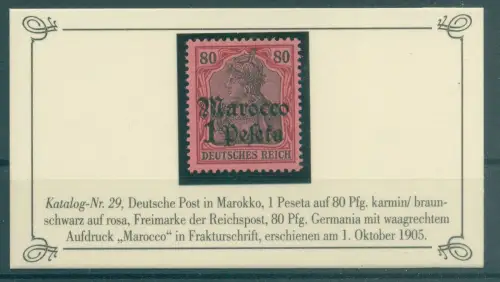 DP MAROKKO 1905 Nr 29 postfrisch (924550)