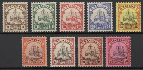 TOGO 1900 Nr 7-15 postfrisch (925232)