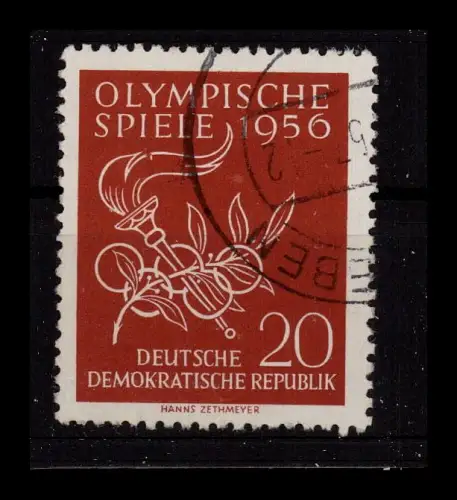 DDR 1956 PLATTENFEHLER Nr 539 I gestempelt (925000)