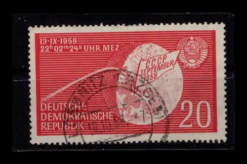 DDR 1959 PLATTENFEHLER Nr 721 I gestempelt (924919)