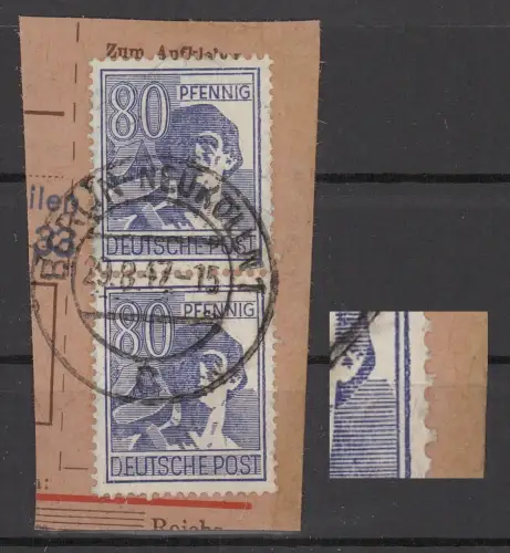 KONTROLLRAT 1947 PLATTENFEHLER Nr 957 I gestempelt (925022)