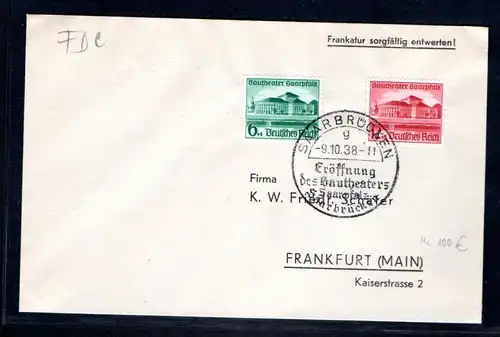 DR. FDC. Mi.-Nr. 673-674