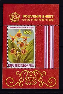 Blumen, Indonesien, Mi.-Nr. Block 28 postfrisch.