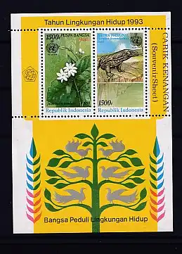 Flora & Fauna, Indonesien, Mi.-Nr. Block 87 postfrisch.