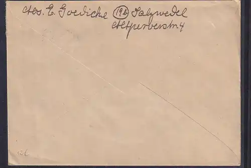 DDR, Losungstempel " Dresden mahnt und................"