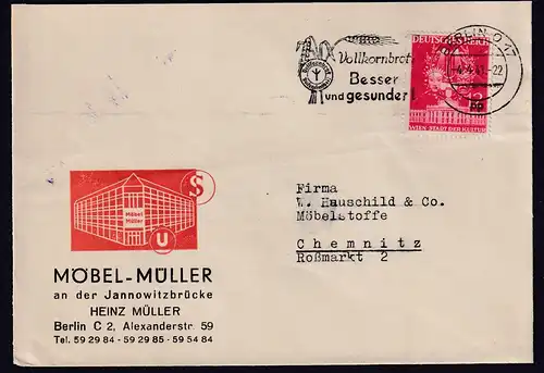 DR. Reklame-Brief, Möbel-Müller, Berlin
