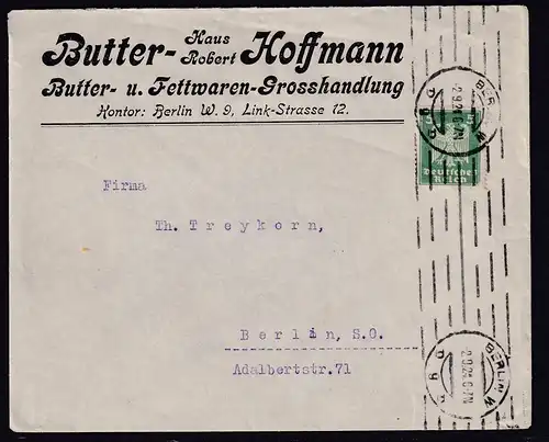 DR. Reklame-Brief, Butter- Haus Robert Hoffmann, Berlin