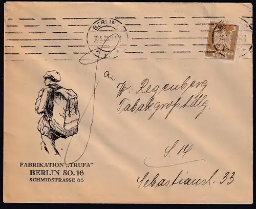 DR. Reklame-Brief, Fabrikation '' Trufa '', Berlin