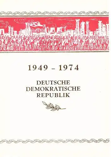 DDR - Gedenkblatt, 30 Jahre DDR, A 11-1974 b