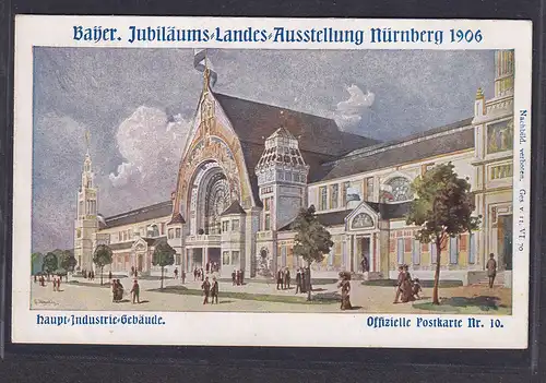 DR., Privatganzsache, Bayer.Jubiläums Landes Ausstellung Nürnberg, Ungebraucht.