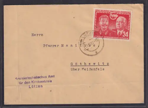 DDR. Fernbrief Mit  EF  297
