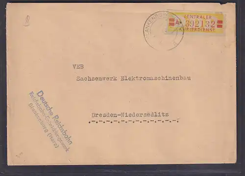 DDR., Dienst-Brief mit EF. Mi.-Nr. 19 IA
