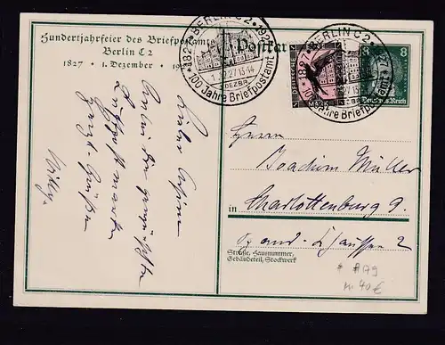 DR., Ganzsache,Mi.-Nr. P179, gestempelt.